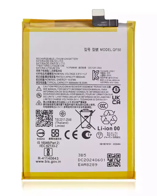 Baterie pro Motorola Moto G 5G (XT2417 / 2024) / G Play (XT2413 / 2024) / G34 (XT2363/ 2023) / G24 (XT2423 / 2024) / G04 / G04s (XT2421 / 2024) / G45 5G (XT2369 / 2024) (QF50)