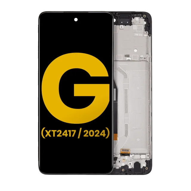 LCD displej s rámečkem pro Motorola Moto G 5G (XT2417 / 2024) (repasovaný) (Sage Green)