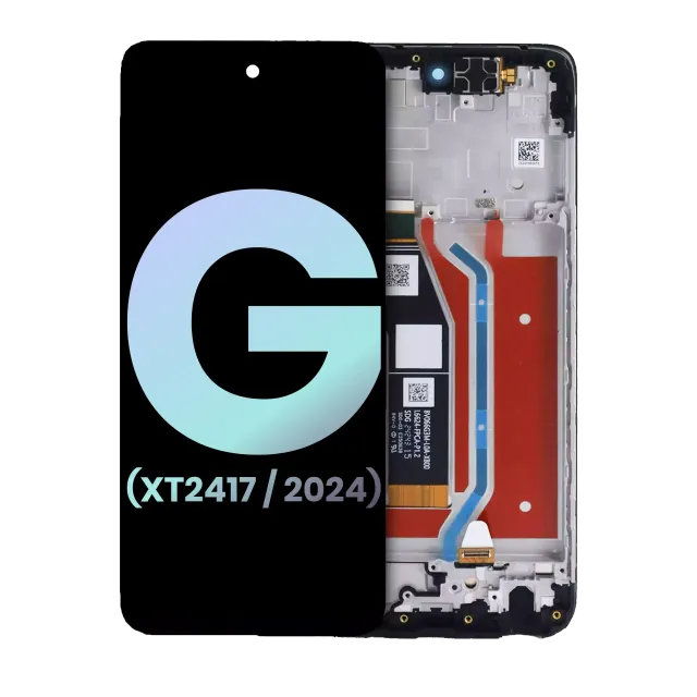 LCD displej s rámečkem pro Motorola Moto G 5G (XT2417 / 2024) (originál OEM) (Sage Green)