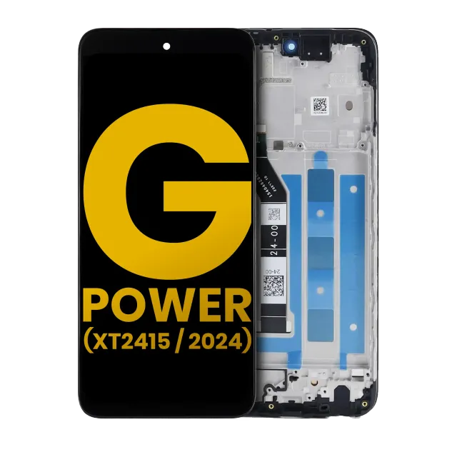 LCD displej s rámečkem pro Motorola Moto G Power 5G (XT2415 / 2024) (repasovaný) (všechny barvy)