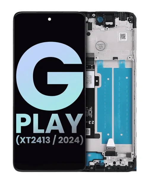 LCD displej s rámečkem pro Motorola Moto G Play (XT2413 / 2024) (originál OEM) (všechny barvy)