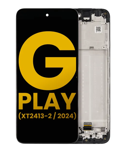 LCD displej s rámečkem pro Motorola Moto G Play (XT2413 / 2024) (repasovaný) (všechny barvy)