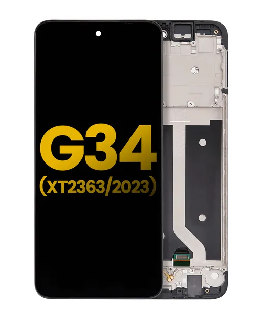 LCD displej s rámečkem pro Motorola Moto G34 (XT2363 / 2023) / G45 5G (XT2369 / 2024) (repasovaný) (všechny barvy)