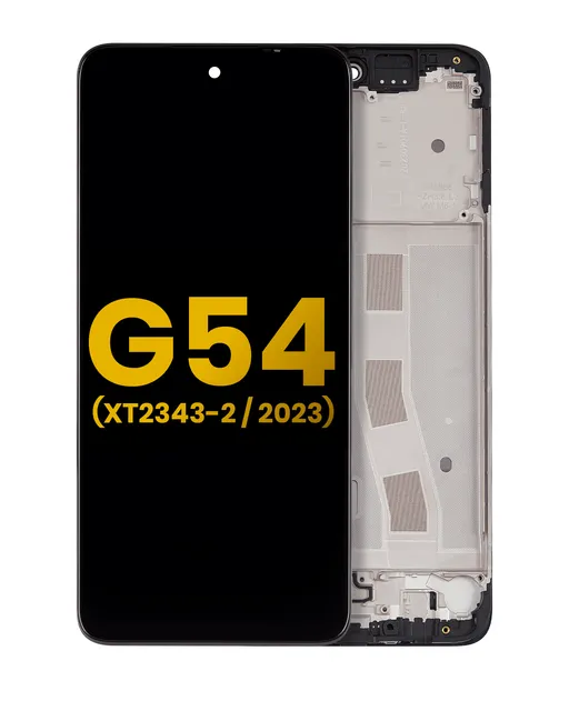 LCD displej s rámečkem pro Moto G54 (XT2343 / 2023) (repasovaný) (všechny barvy)