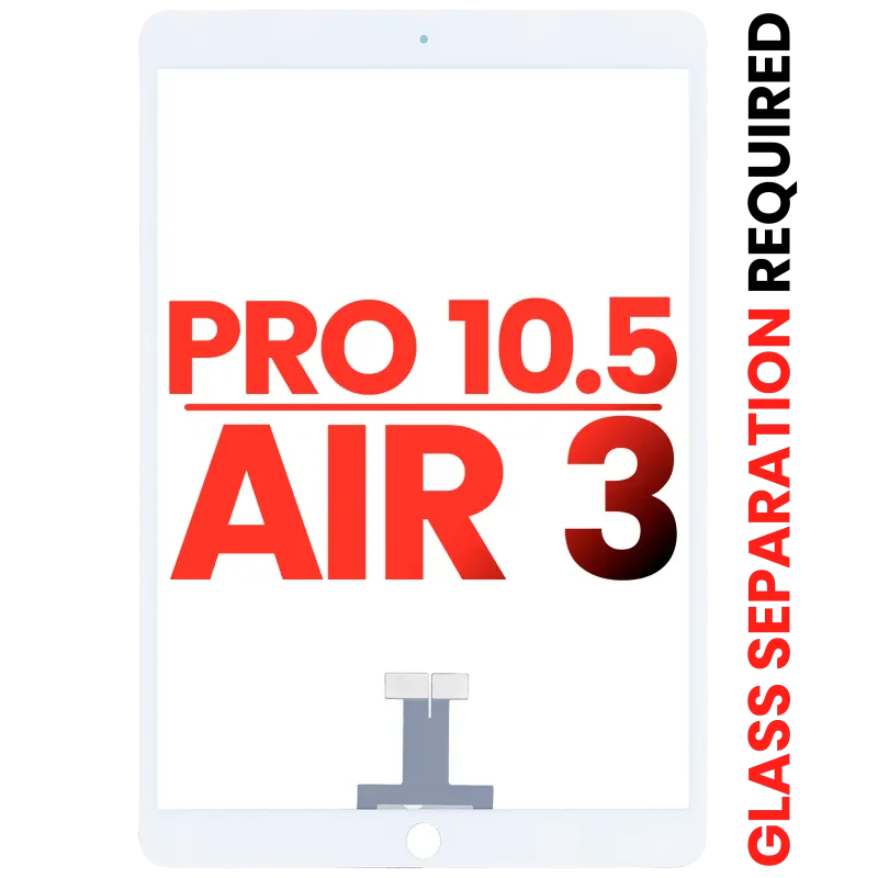 Dotyková vrstva (digitizér) pro iPad Pro 10.5" / iPad Air 3 (předinstalovaná OCA, nutné oddělení skla) (Aftermarket Plus) (bílá)
