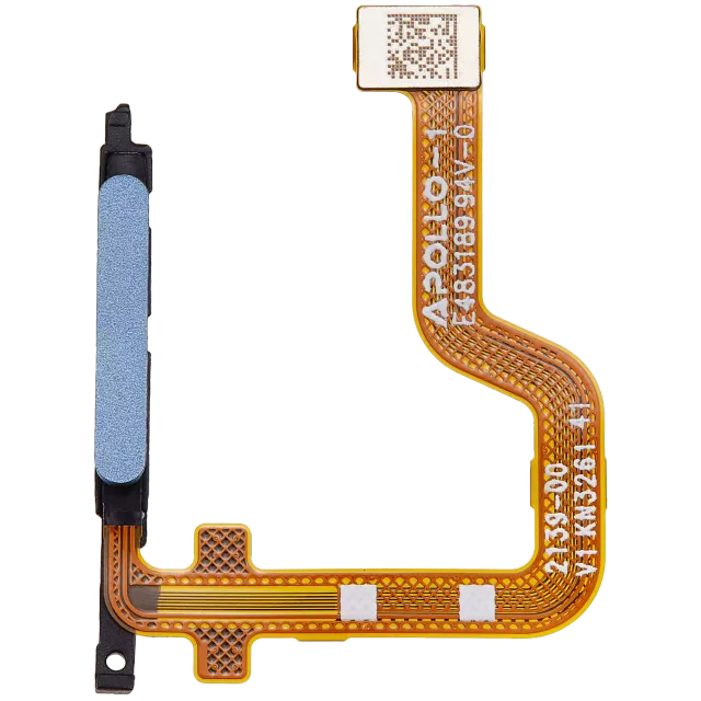 Otisků prstů čtečka s flex kabelem pro Motorola Moto G23 (XT2333 / 2023) (originál OEM) (Steel Blue)