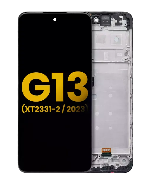 LCD displej s rámečkem pro Motorola Moto G13 (XT2331 / 2023) (repasovaný) (všechny barvy)