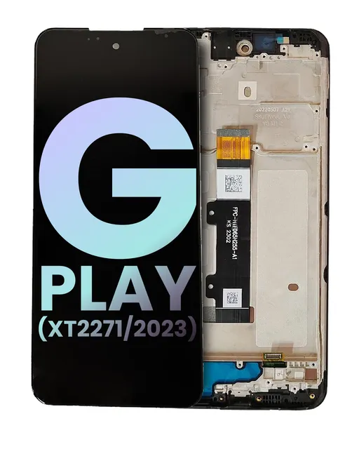 LCD displej s rámečkem pro Motorola Moto G Play (XT2271 / 2023) (originál OEM) (Deep Indigo)
