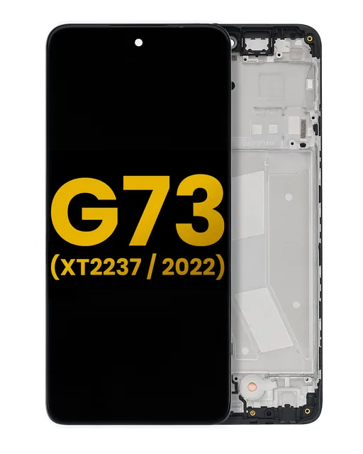 LCD displej s rámečkem pro Motorola Moto G73 (XT2237 / 2022) (repasovaný) (všechny barvy)