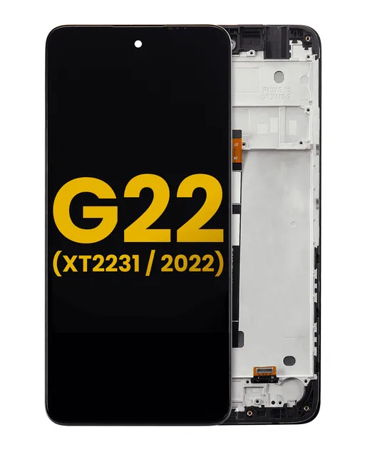 LCD displej s rámečkem pro Motorola Moto G22 (XT2231 / 2022) (repasovaný) (všechny barvy)