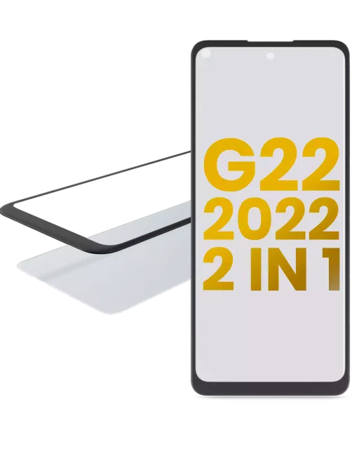 2v1 přední sklo s OCA (předinstalováno) pro Motorola Moto G22 (XT2231 / 2022)