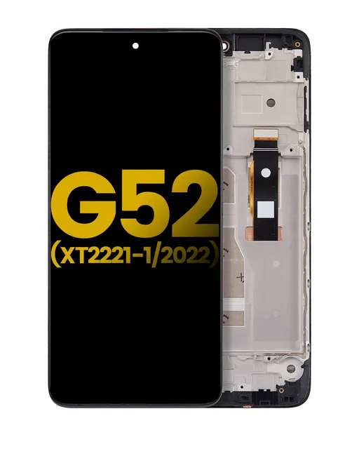 OLED displej s rámečkem pro Motorola Moto G52 (XT2221 / 2022) (repasovaný) (všechny barvy)