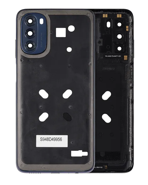 Střední rám (housing) se sklíčkem kamery pro Motorola Moto G 5G (XT2213 / 2022) (Moonlight Gray)
