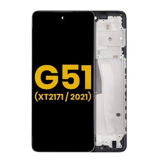 LCD displej s rámečkem pro Motorola Moto G51 5G (XT2171 / 2021) (repasovaný) (všechny barvy)