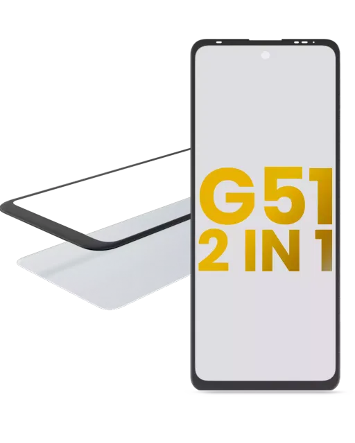 2v1 přední sklo s OCA (předinstalováno) pro Motorola Moto G51 5G (XT2171 / 2021)