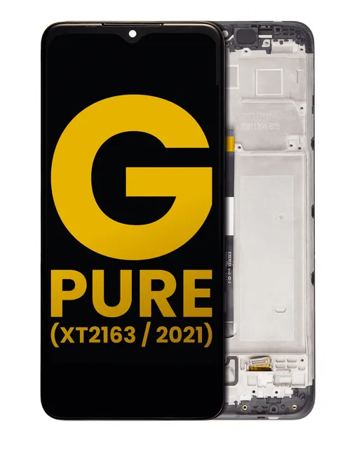 LCD displej s rámečkem pro Motorola Moto G Pure (XT2163 / 2021) (repasovaný) (všechny barvy)