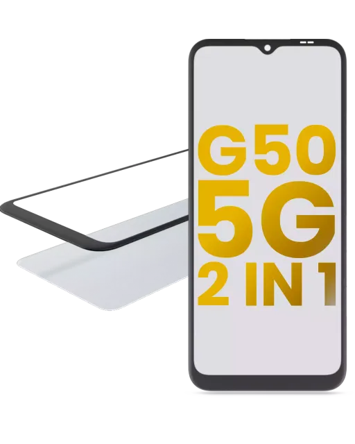 2v1 přední sklo s OCA (předinstalováno) pro Motorola Moto G50 5G (XT2149-1 / 2021)