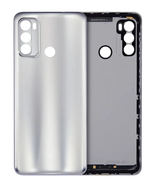 Zadní sklo pro Motorola Moto G40 Fusion (XT2147-1 / 2021) (stříbrná)