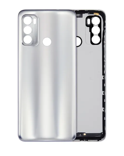 Zadní sklo pro Motorola Moto G60 (XT2135 / 2021) (stříbrná)