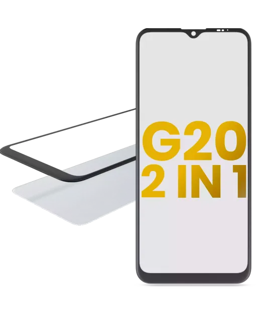 2v1 přední sklo s OCA (předinstalováno) pro Motorola Moto G20 (XT2128 / 2021)