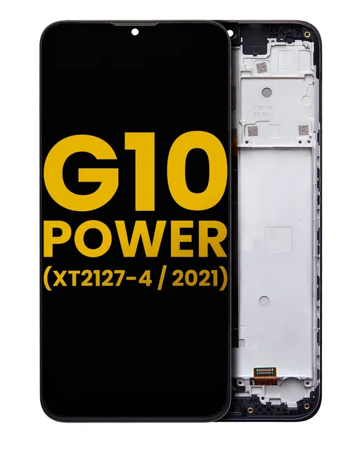 LCD displej s rámečkem pro Motorola Moto G10 Power (XT2127-4 / 2021) (repasovaný) (všechny barvy)