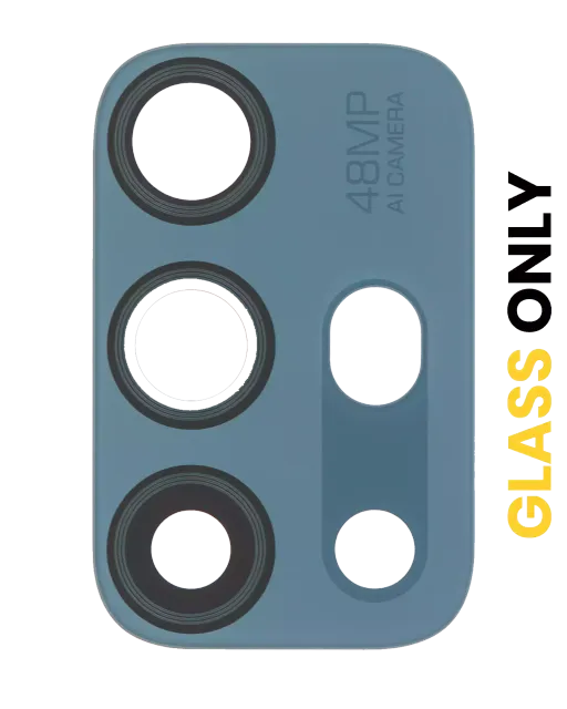 Sklíčko zadní kamery (jen sklo) s lepením pro Motorola Moto G10 (XT2127-2 / 2021) / G10 Power (XT2127-4 / 2021) (Breeze Blue)