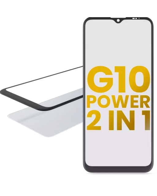 2v1 přední sklo s OCA (předinstalováno) pro Motorola Moto G10 Power (XT2127-4 / 2021)