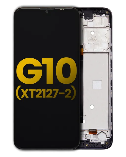 LCD displej s rámečkem pro Motorola Moto G10 (XT2127-2 / 2021) (repasovaný) (všechny barvy)