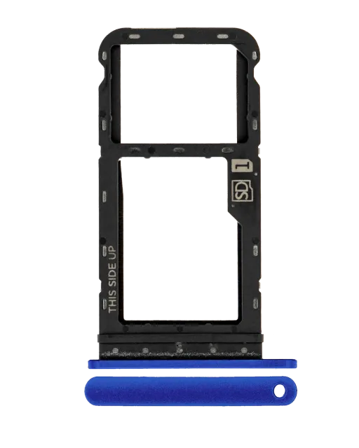 SIM šuplík pro Motorola Moto G Power (XT2117 / 2021) (originál OEM) (Glowing Blue)