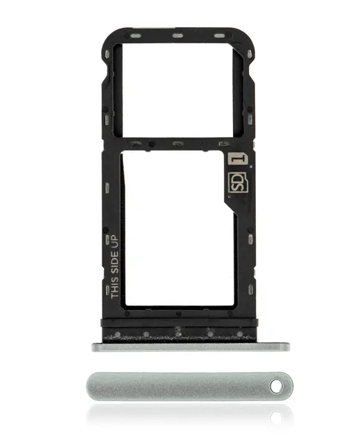 SIM šuplík pro Motorola Moto G Power (XT2117 / 2021) (originál OEM) (Hazy Silver)