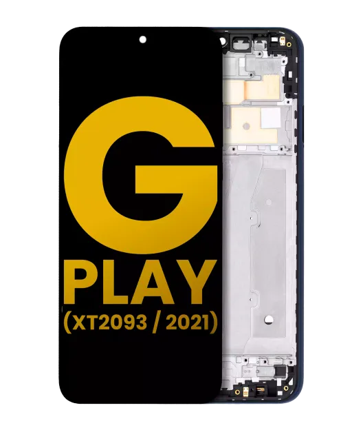 LCD displej s rámečkem pro Motorola Moto G Play (XT2093 / 2021) (repasovaný) (Misty Blue)