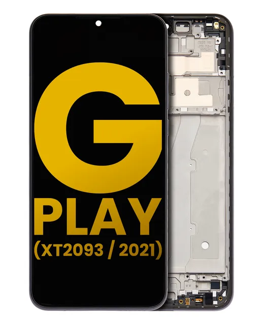 LCD displej s rámečkem pro Motorola Moto G Play (XT2093 / 2021) (repasovaný) (Flash Gray)