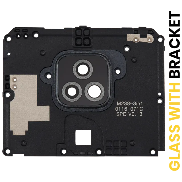 Sklíčko zadní kamery s držákem pro Motorola Moto G Play (XT2093 / 2021) (šedá)