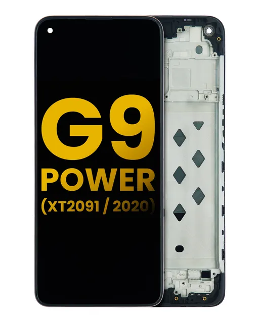 LCD displej s rámečkem pro Motorola Moto G9 Power (XT2091 / 2020) (repasovaný) (všechny barvy)