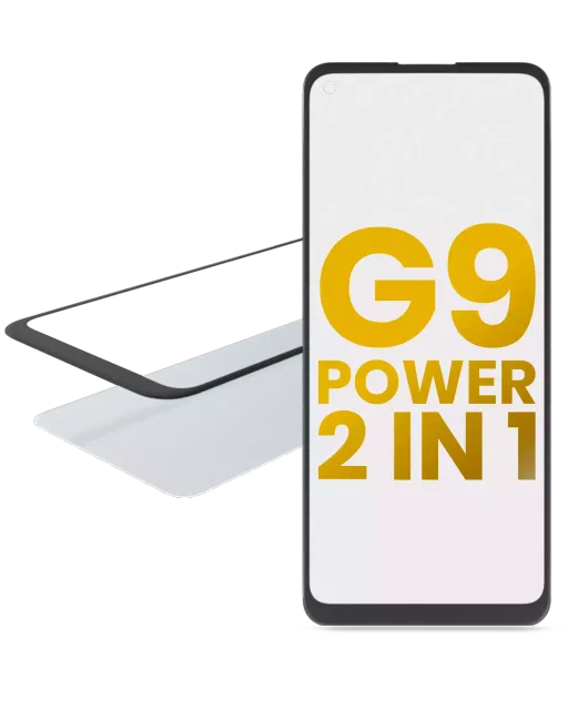 2v1 přední sklo s OCA (předinstalováno) pro Motorola Moto G9 Power (XT2091 / 2020)