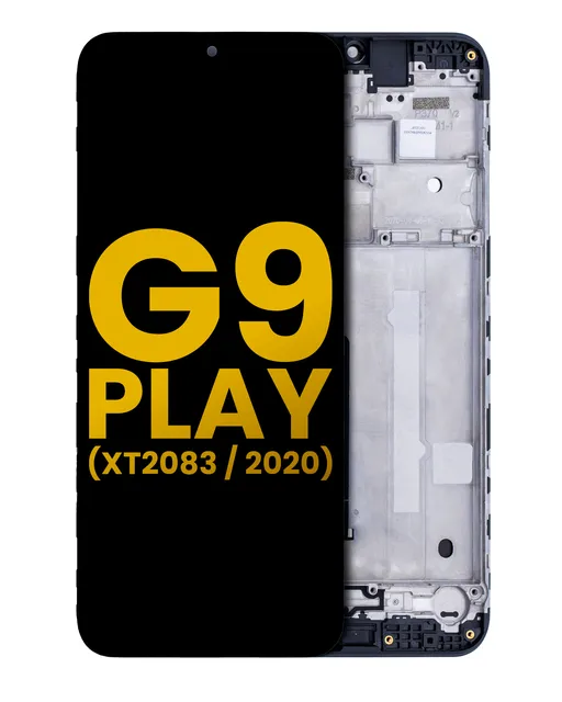 LCD displej s rámečkem pro Motorola Moto G9 Play (XT2083 / 2020) (repasovaný) (všechny barvy)