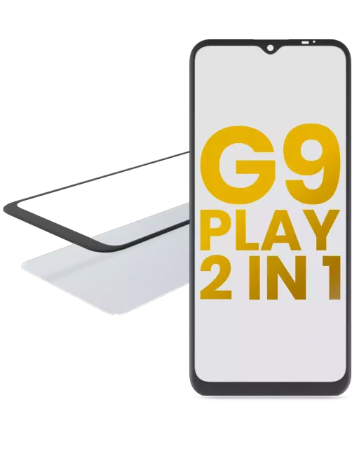 2v1 přední sklo s OCA (předinstalováno) pro Motorola Moto G9 Play (XT2083 / 2020)