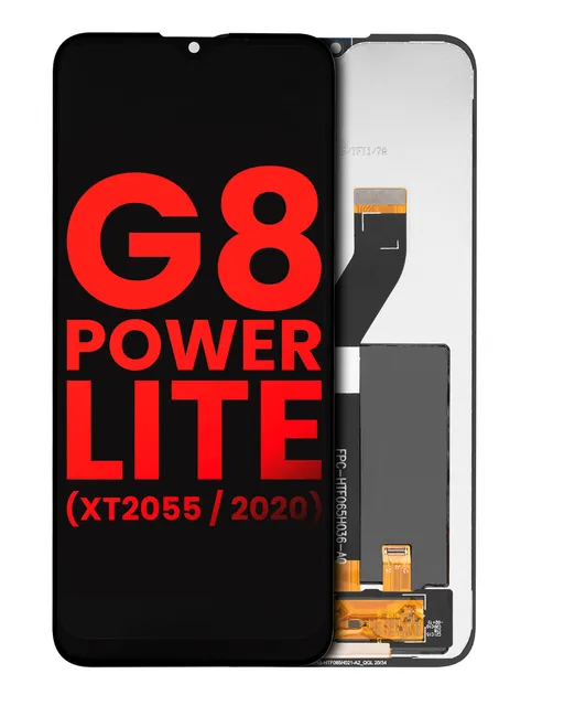 LCD displej bez rámečku pro Motorola Moto G8 Power Lite (XT2055 / 2020) (Aftermarket Plus: Incell) (černá)