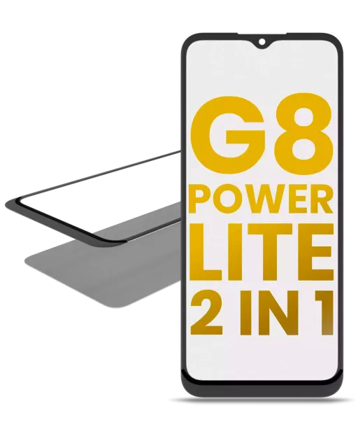 2v1 přední sklo s OCA (předinstalováno) pro Motorola Moto G8 Power Lite (XT2055 / 2020)