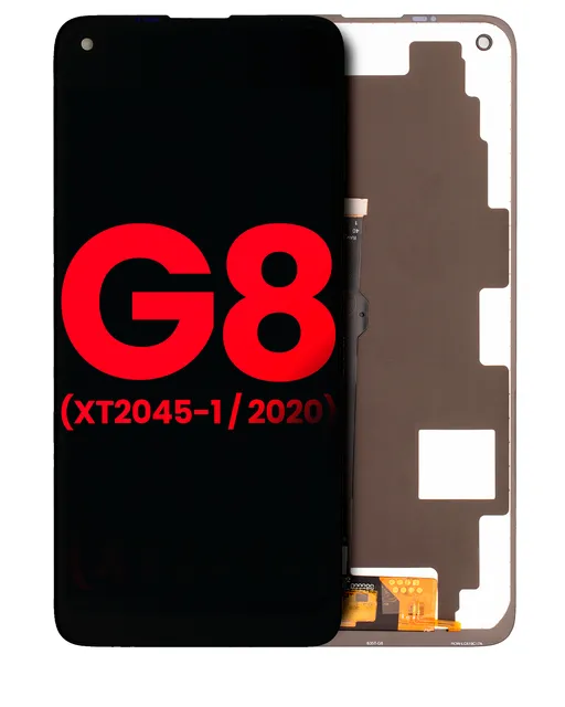 LCD displej bez rámečku pro Motorola Moto G8 (XT2045-1 / 2020) (Aftermarket Plus: Incell) (černá)