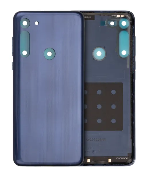 Zadní sklo pro Motorola Moto G8 (XT2045-1 / 2020) / G Fast (XT2045-3 / 2020) (Neon Blue)