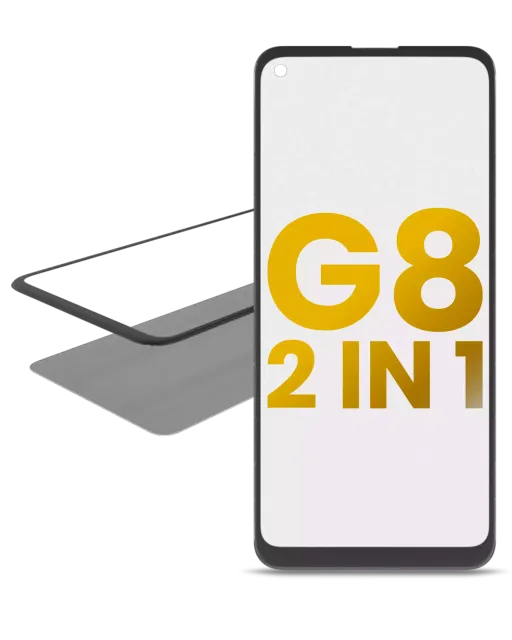 2v1 přední sklo s OCA (předinstalováno) pro Motorola Moto G8 (XT2045-1 / 2020)