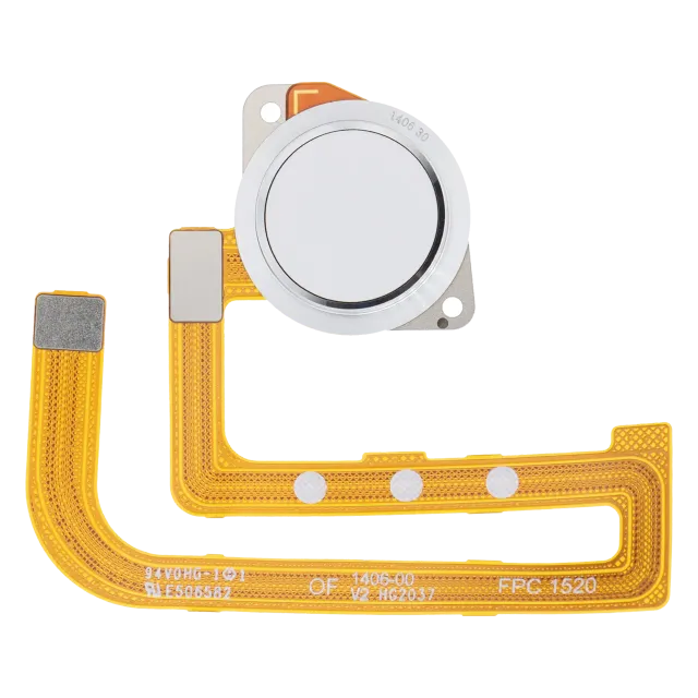 Otisků prstů čtečka s flex kabelem pro Motorola Moto G Fast (XT2045-3 / 2020) (Pearl White)