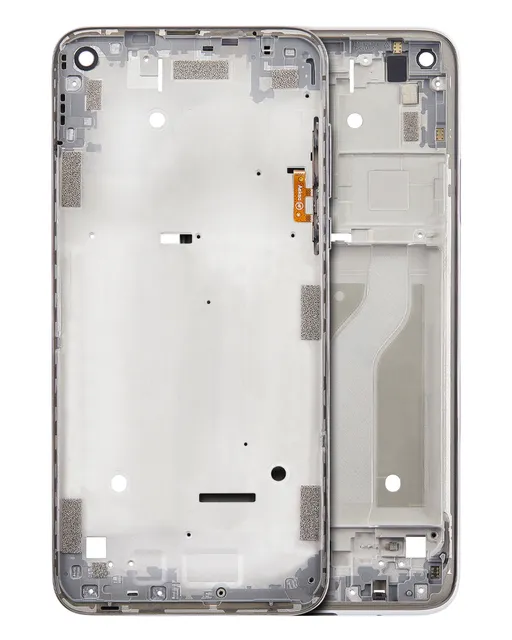 Střední rám (housing) (With Hard Button) pro Motorola Moto G Fast (XT2045-3 / 2020) (Pearl White)