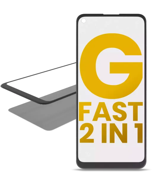 2v1 přední sklo s OCA (předinstalováno) pro Motorola Moto G Fast (XT2045-3 / 2020)