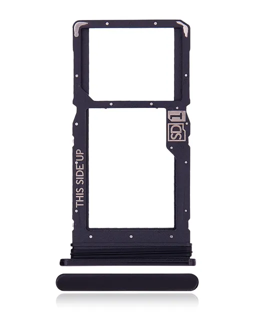 SIM šuplík (jedna SIM) pro Motorola Moto G8 Power / Moto G Power (XT2041 / 2020) (originál OEM) (Smoke Black)