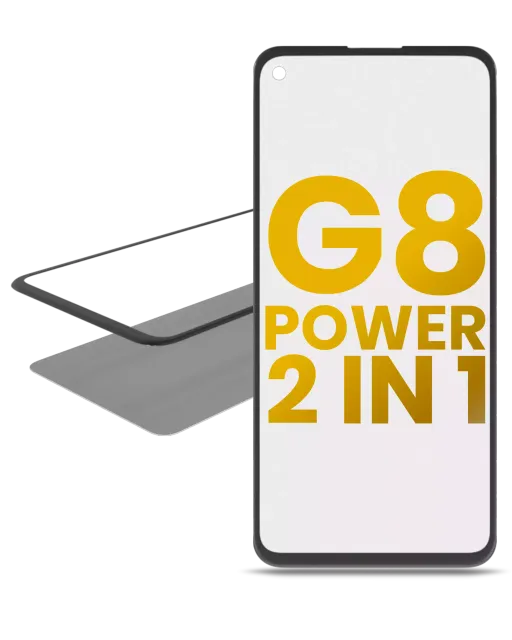 2v1 přední sklo s OCA (předinstalováno) pro Motorola Moto G8 Power (XT2041 / 2020)