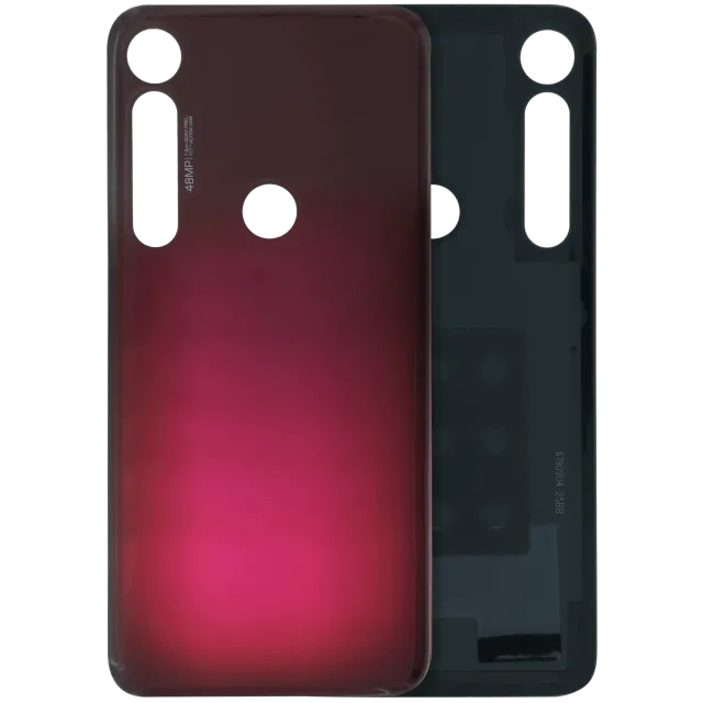 Zadní sklo pro Motorola Moto G8 Plus (XT2019) (originál OEM) (červená)
