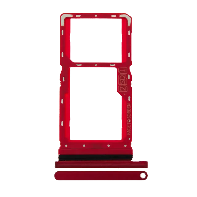 SIM šuplík (dvě SIM) pro Motorola Moto G8 Play (XT2015 / 2019) (Magenta red)
