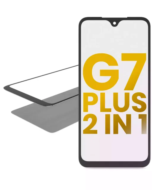 2v1 přední sklo s OCA (předinstalováno) pro Motorola Moto G7 Plus (XT1965 / 2019)